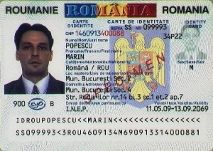 travel document number romania